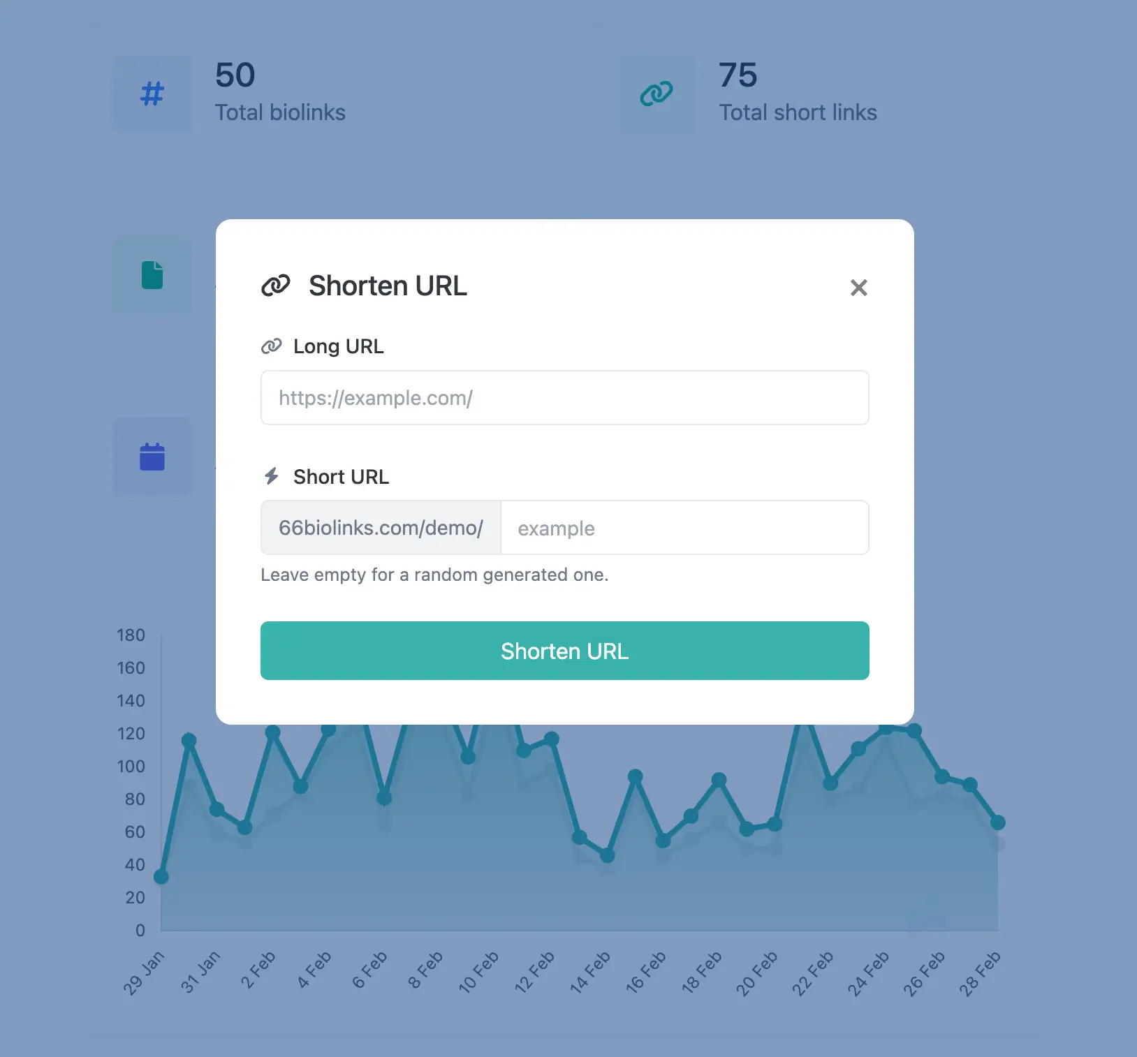 Kısa link düzenleme sayfası ekran görüntüsü